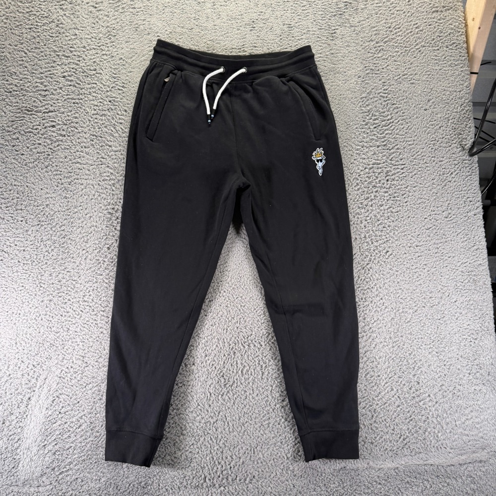Goat USA Sweatpant Mens L Black Cotton Jogger Tapered Performance Sports Running